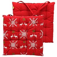 Home Elements Quilted seat cushion 40 × 40 cm, Flakes - Chair Cushion