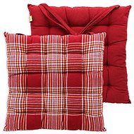 Home Elements Quilted seat cushion 40 × 40 cm, Winter check - Chair Cushion