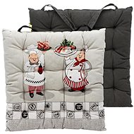 Home Elements Quilted seat cushion 40 × 40 cm, Chef - Chair Cushion