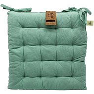 Home Elements quilted seat cushion 40 × 40 cm, solid colour, light green - Chair Cushion