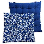 Home Elements quilted seat cushion 40 × 40 cm, Blueprint - Chair Cushion