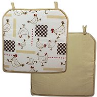 Home Elements seat cushion 40 × 40 cm, Chickens - Chair Cushion