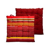 Home Elements Quilted seat cushion 40 × 40 cm, Red - Chair Cushion
