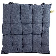 Home Elements quilted seat cushion 40 × 40 cm, navy blue - Chair Cushion