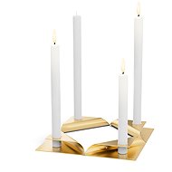 Höfats Square Candle Gold, 4 pcs - Candlestick