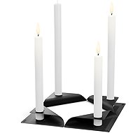 Höfats Square Candle Black, 4 pcs - Candlestick
