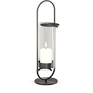 Höfats Oval Candle 35 Black - Candlestick