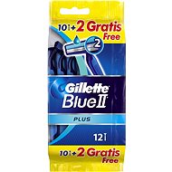 Gillette Blue II Plus Sensitive 10 + 2pc - Disposable Shavers
