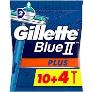 GILLETTE Blue II Plus 10 + 4 ks - Jednorazové holiace strojčeky