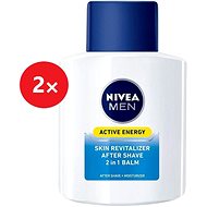 NIVEA Men After Shave Balm 2in1 Active Energy 2 × 100 ml - Aftershave Balm
