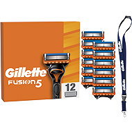 GILLETTE Fusion5 12 pcs + key ring - Replacement Blade Refill