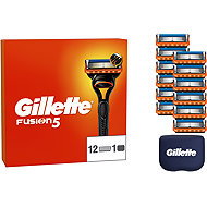 GILLETTE Fusion5 12 pcs + protective cover - Replacement Blade Refill