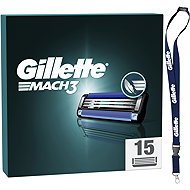 GILLETTE Mach3 15 pcs + key ring - Replacement Blade Refill