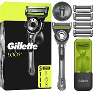 GILLETTE Labs + 5 heads, wall holder and travel case - Razor
