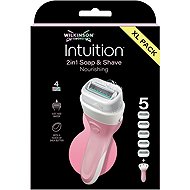 WILKINSON Intuition 2in1 Soap and Shave Nourishing XL Pack + 5 pcs - Razor