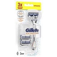 GILLETTE Skinguard Sensitive + Heads 3 Pcs - Razor
