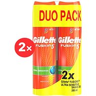 GILLETTE Fusion Sensitive 2 × Duopack (2×200ml) - Shaving Gel