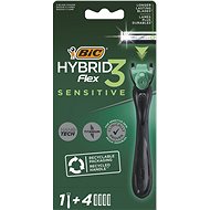 BIC Flex3 Hybrid Sensitive + Head 4 Pcs - Razor
