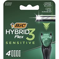 BIC Flex3 Sensitive 4 Pcs - Men's Shaver Replacement Heads