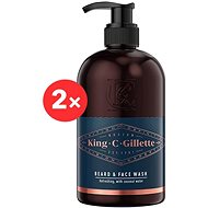 KING C. GILLETTE Beard Wash 2 × 350ml - Cleansing Gel