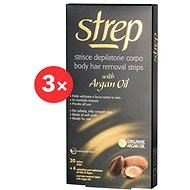 STREP Argan Oil Body Wax Strips 3 × 20 pcs - Depilatory Strips