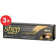 STREP Argan Oil Cream for Face and Bikini Area 3 × 50ml - Depilatory Cream