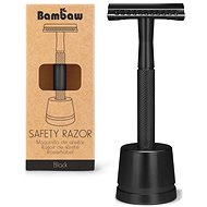 BAMBAW Metallic Shaver with Stand, Black - Razor