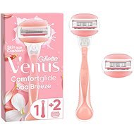 GILLETTE Venus ComfortGlide Spa Breeze Shaver - 2 Shaving Heads - Women's Razor