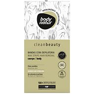 BODY NATUR Clean Beauty Epilační voskové pásky na tělo s bambusem a spirulínou 16x - Szőrtelenítő csík