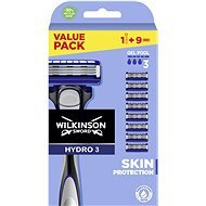 WILKINSON Hydro 3 Skin Protection Holiaci strojček + hlavice 9 ks - Holiaci strojček