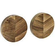 Holm Magnetic Knife Holder, 2pcs, Acacia Wood - Magnetic Knife Strip