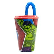 Alum Mug with straw - Avengers Heraldic Army - Drinking Cup