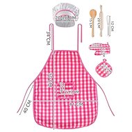 Kruzzel 6083 Children's kitchen set, apron, hat and gloves - Children's Apron