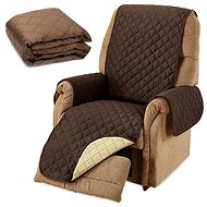Verk Reversible chair cover brown/cream - Cover