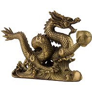 Feng Shui Harmony Brass dragon with pearl II - Decoration