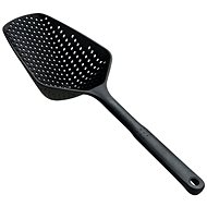 APT Kitchen spoon with colander 34 cm, black - Ladle