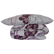 Rosh Přikrývka a polštář – Fialový motýl - Bedding Set
