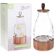 Koopman Beverage dispenser 5,5 l, glass/wood - Drinks Dispenser