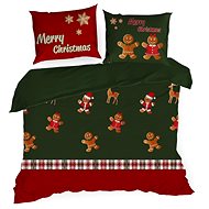 Christmas bed linen microsatin 140 × 200 + 70 × 80 - GINGER 02 - Bed Linen