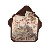 Kuchyňská chňapka/podložka - Mont Saint-Michel hnědá - Oven Mitt