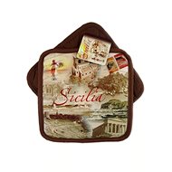 Kitchen Towel / Placemat - Sicilia brown - Oven Mitt