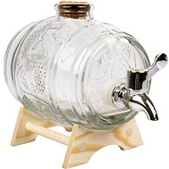 Browin Glass barrel Happiness, 1 l - Small wine barrel