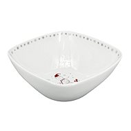 by inspire by inspire Bowl Quadro Koleda (21 × 9 cm), white with Christmas decoration - Bowl