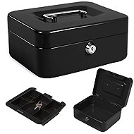 Verk Handheld security cash box with key 20 × 16 × 9 - black - Portable Cash Register