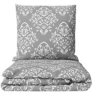 Kaptan Bavlněné povlečení Šedá tapeta 140 × 200, 70 × 90 cm - Bed Linen