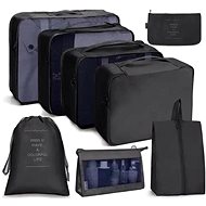 APT Large set of storage organizers black - 8 pcs - Storage Box