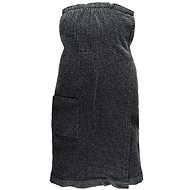 Rento Women's sauna kilt, 85 × 145 cm, black - Sauna kilt