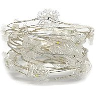 Aca Lighting Flakes, cold white, 200 cm, IP20, 2× AA - Light Chain