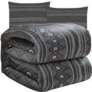 Ruhhy 22598 Blanket 160 × 200 cm + 2× pillowcase, grey - Blanket