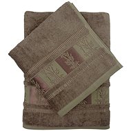 FORBYT Bamboo towel SAGANO 50 × 90 cm - brown - Towel